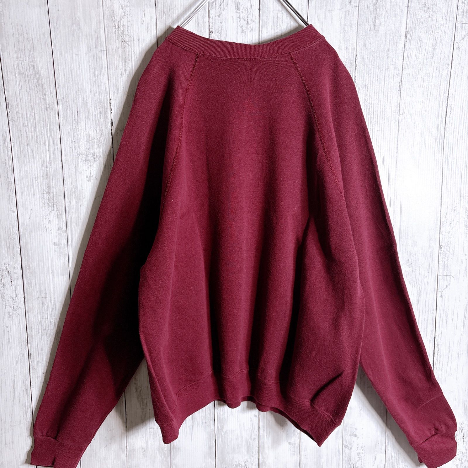 入手困難】90s Vintage 古着 ワインレッド ラグラン スウェット