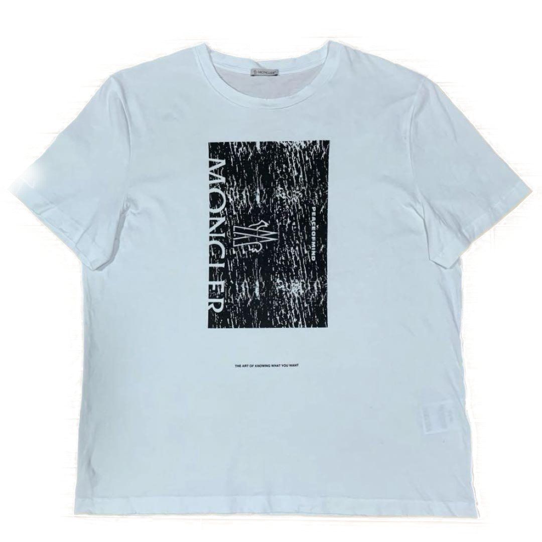 モンクレール プリント Tシャツ XL ホワイト 国内正規品 5S88 - メルカリ