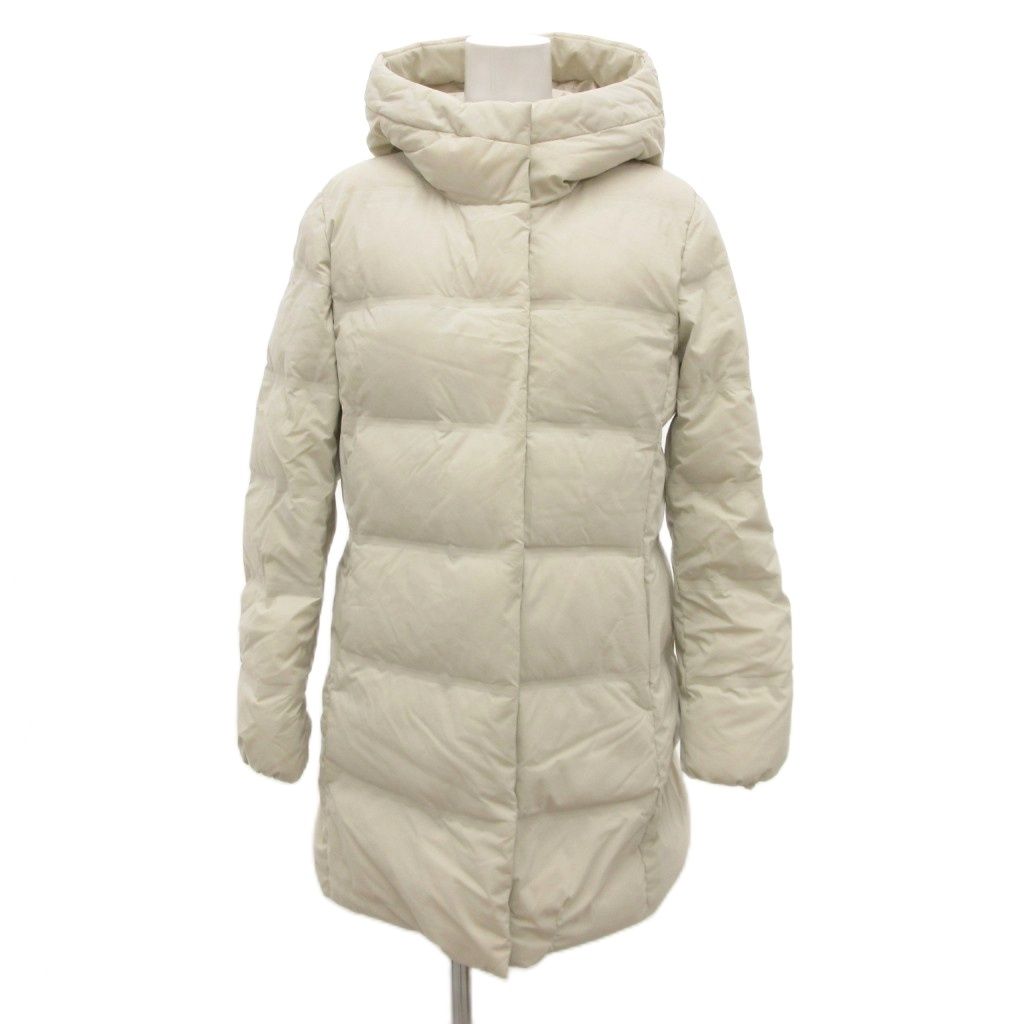 ユニクロ UNIQLO シームレスダウンショートコート ジャケット M 白 