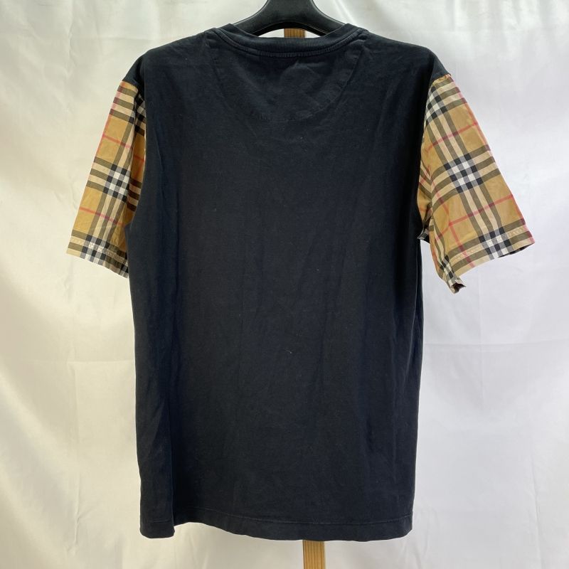 01w-6377 バーバリー BURBERRY XS レディース 袖切替半袖Tシャツ ノバ 