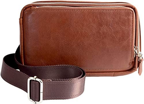 メンズ 新品 [Dom Teporna] ボディバッグ メンズ 本革 イタリアン 
