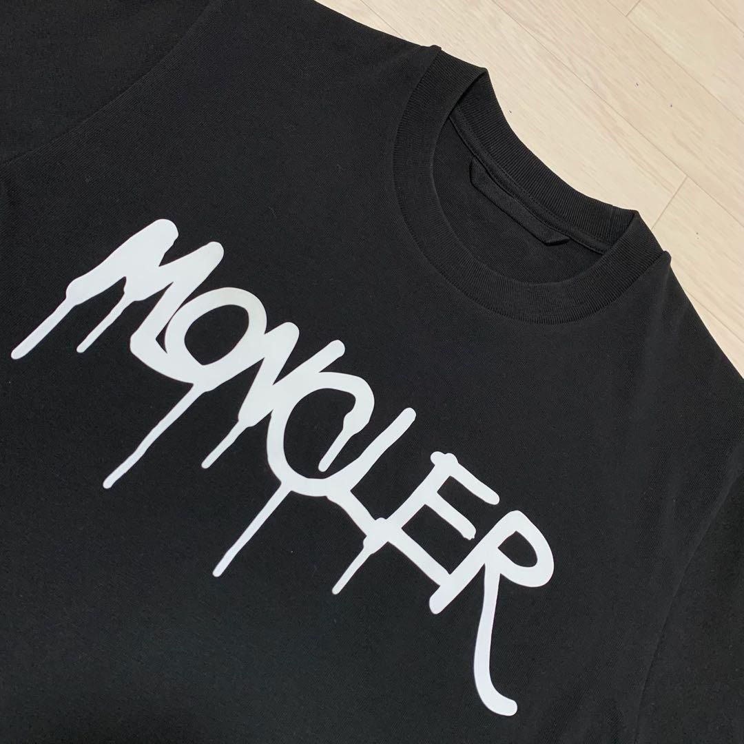 モンクレール 黒ワッペン Tシャツ M 国内正規品 5S92 - メルカリ