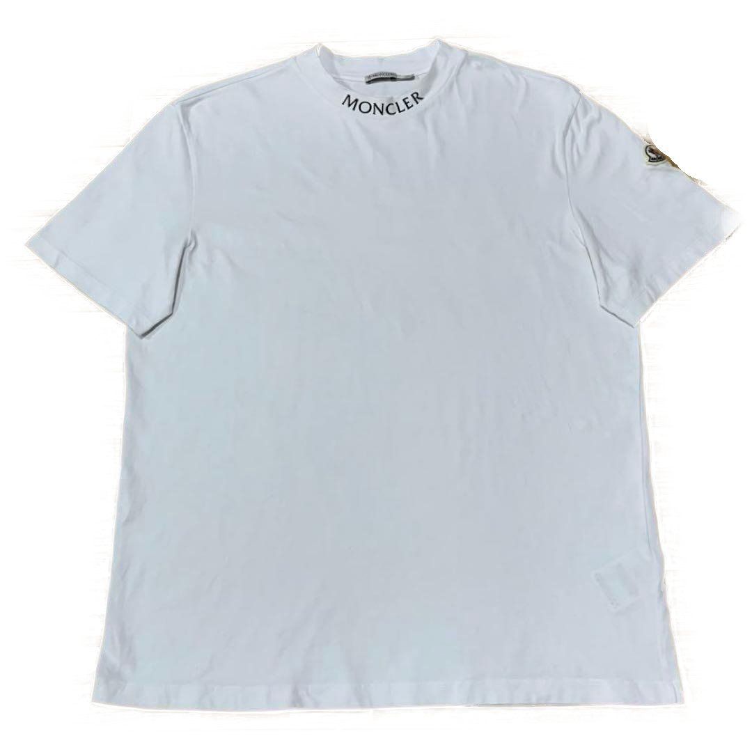 モンクレール 襟ロゴ XXL ホワイト Tシャツ 国内正規品 5S95 - メルカリ