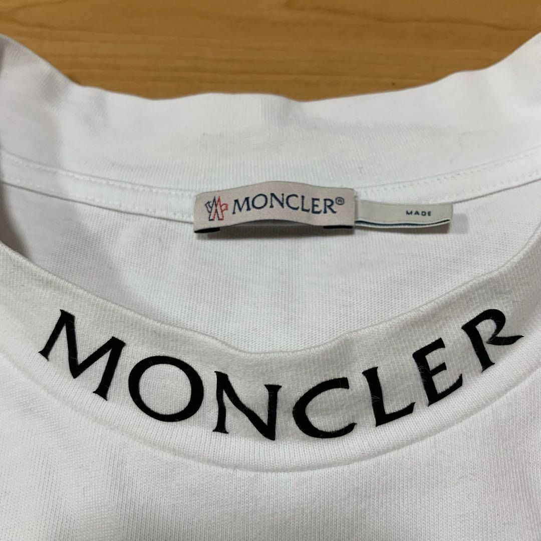 モンクレール 襟ロゴ XXL ホワイト Tシャツ 国内正規品 5S95 - メルカリ