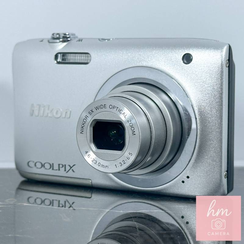 Nikon COOLPIX A100 シルバー オールドコンデジ 美品】Nikon COOLPIX
