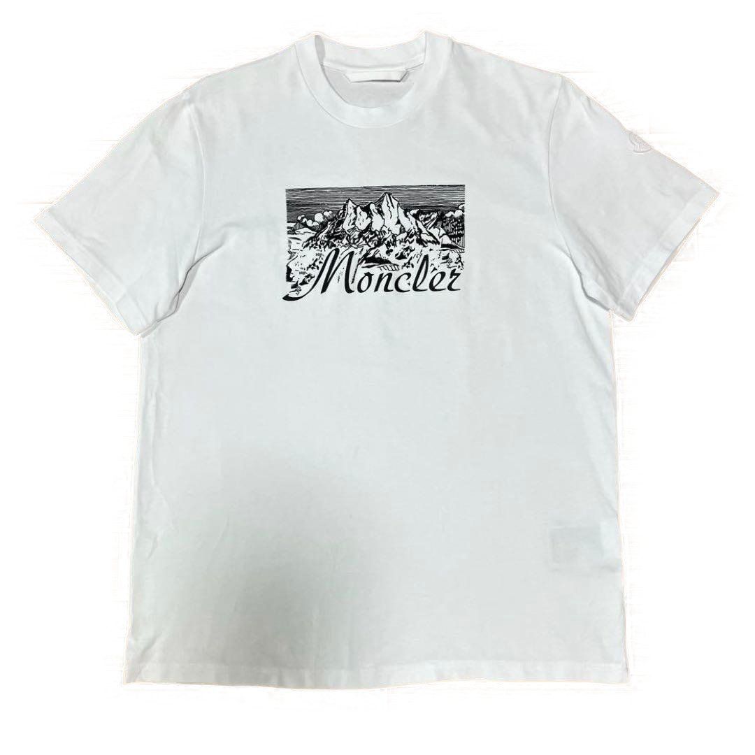 モンクレール ホワイトワッペン M 白 Tシャツ 5S96 - メルカリ