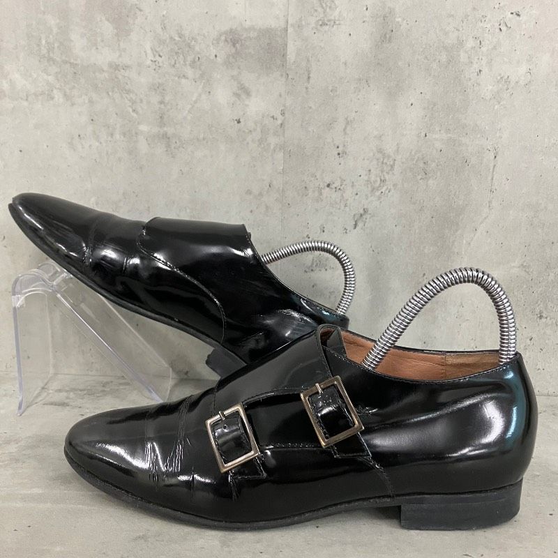 FABIO RUSCONI ファビオルスコーニ ダブルモンクストラップシューズ 