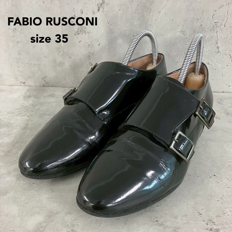 FABIO RUSCONI ファビオルスコーニ ダブルモンクストラップシューズ