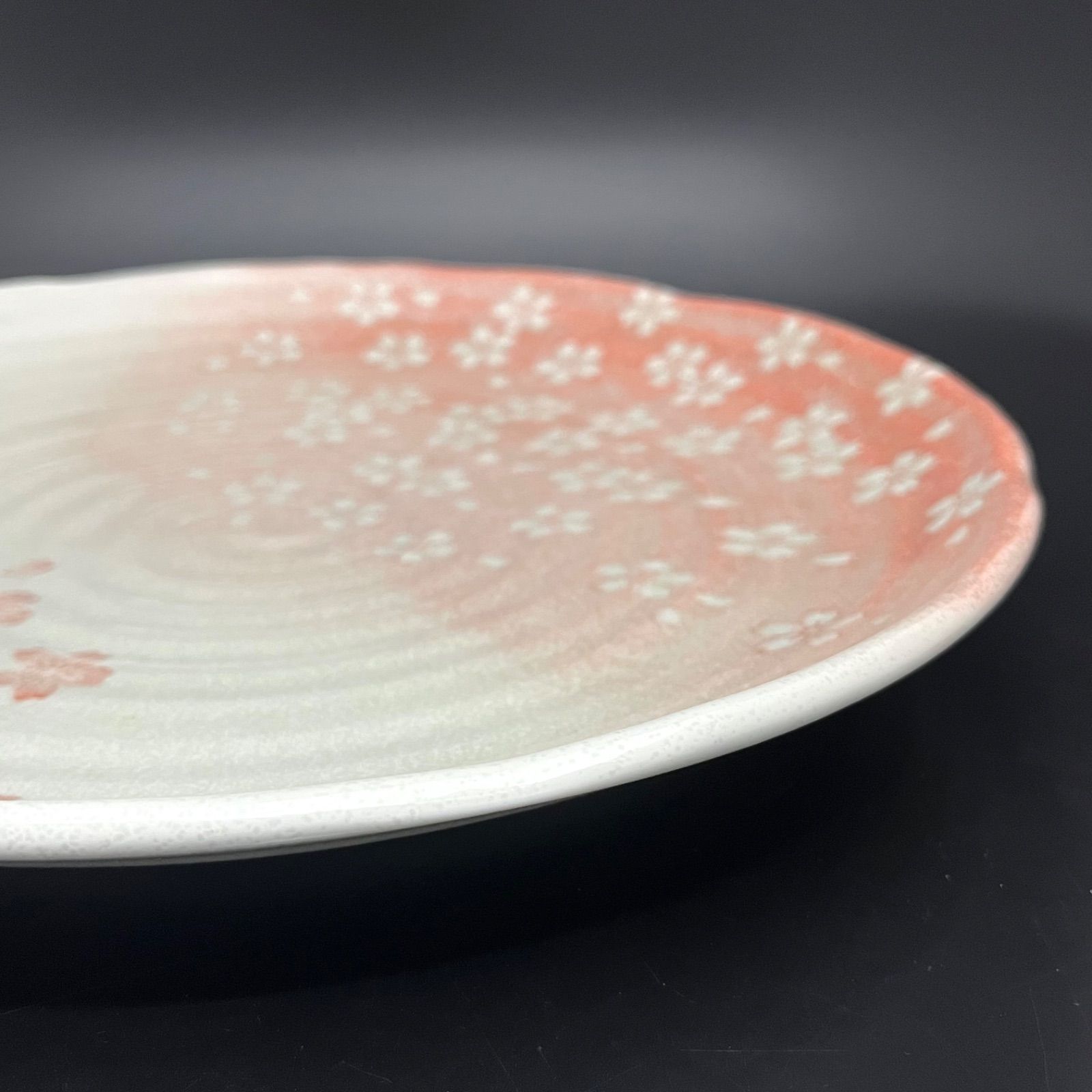 ◼︎未使用保管品◼︎【龍峰窯 竹斎】花みずき桜柄 30cm 大皿 パーティ