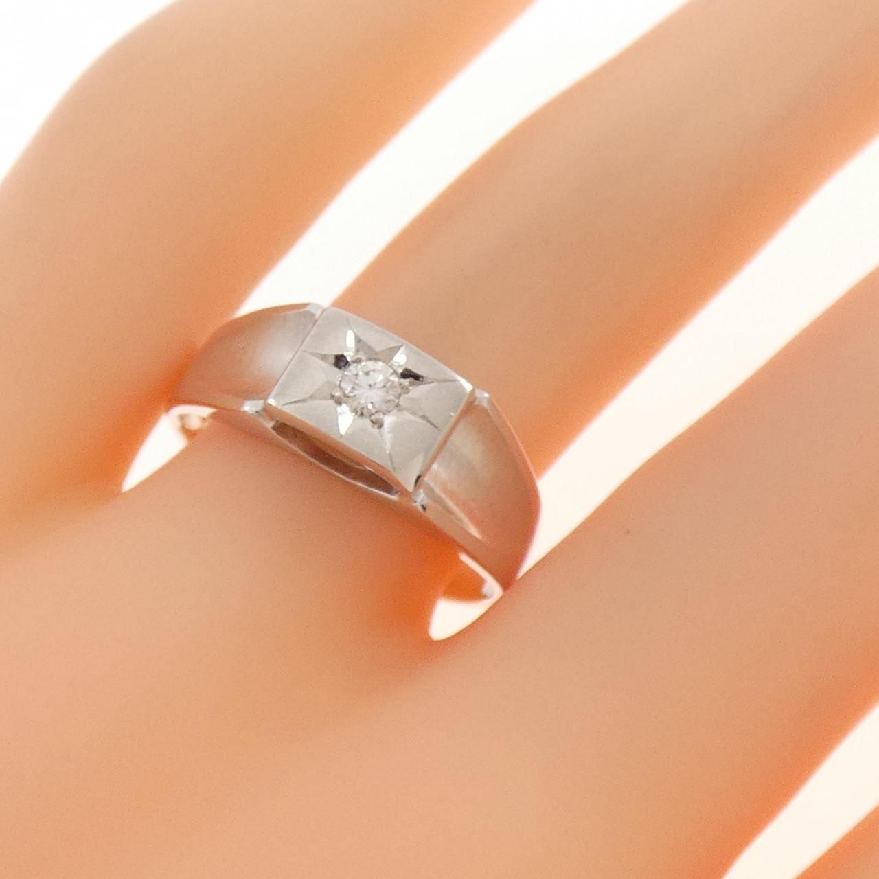 K14WG ダイヤモンド リング 0.08CT - メルカリ