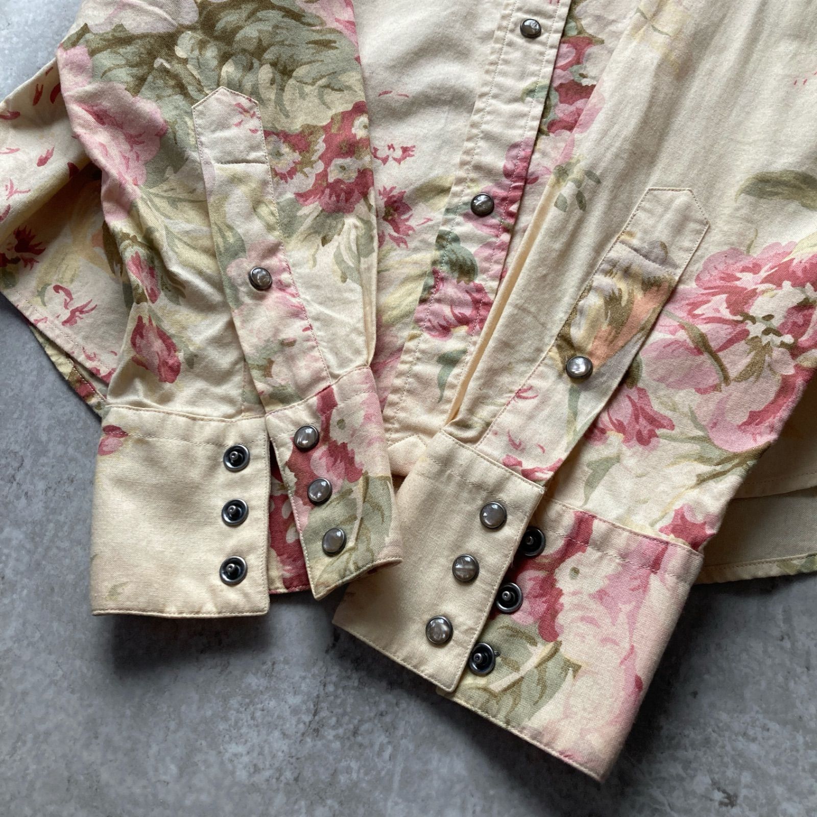 ラルフローレン RALPHLAUREN 花柄 ウエスタンシャツ 長袖 レディース 