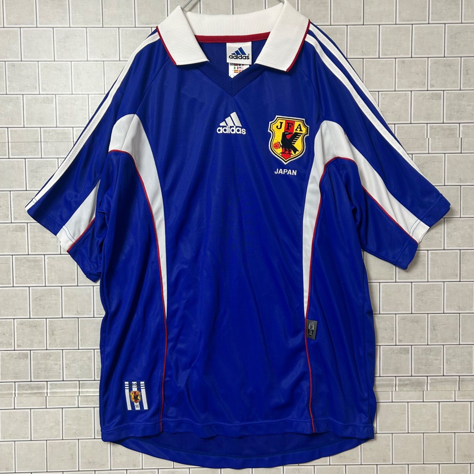 【美品】 サッカー日本代表 ユニフォーム 00-99 襟付き adidas アディダス 日本代表 99s〜00s ユニフォーム 襟付き 日本製