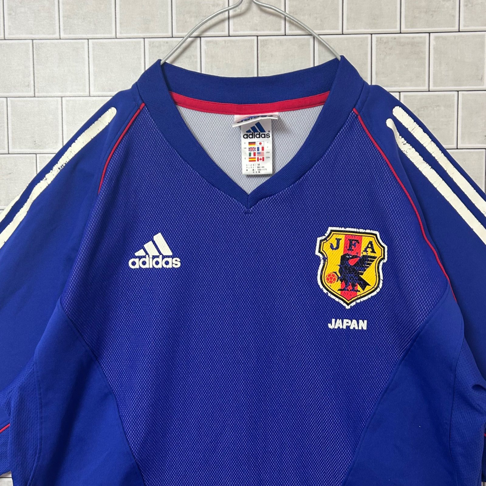 adidas アディダス 日本代表 ユニフォーム 2002-03 Vネック 日本製