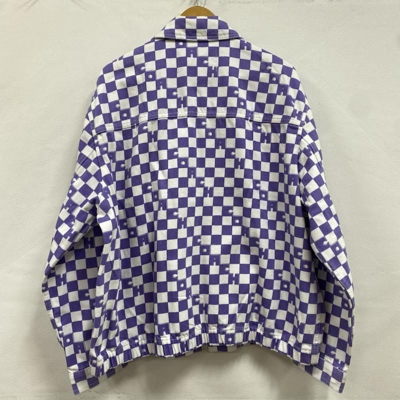 コーチ checkerboard denim jacket チェッカーボード デニム