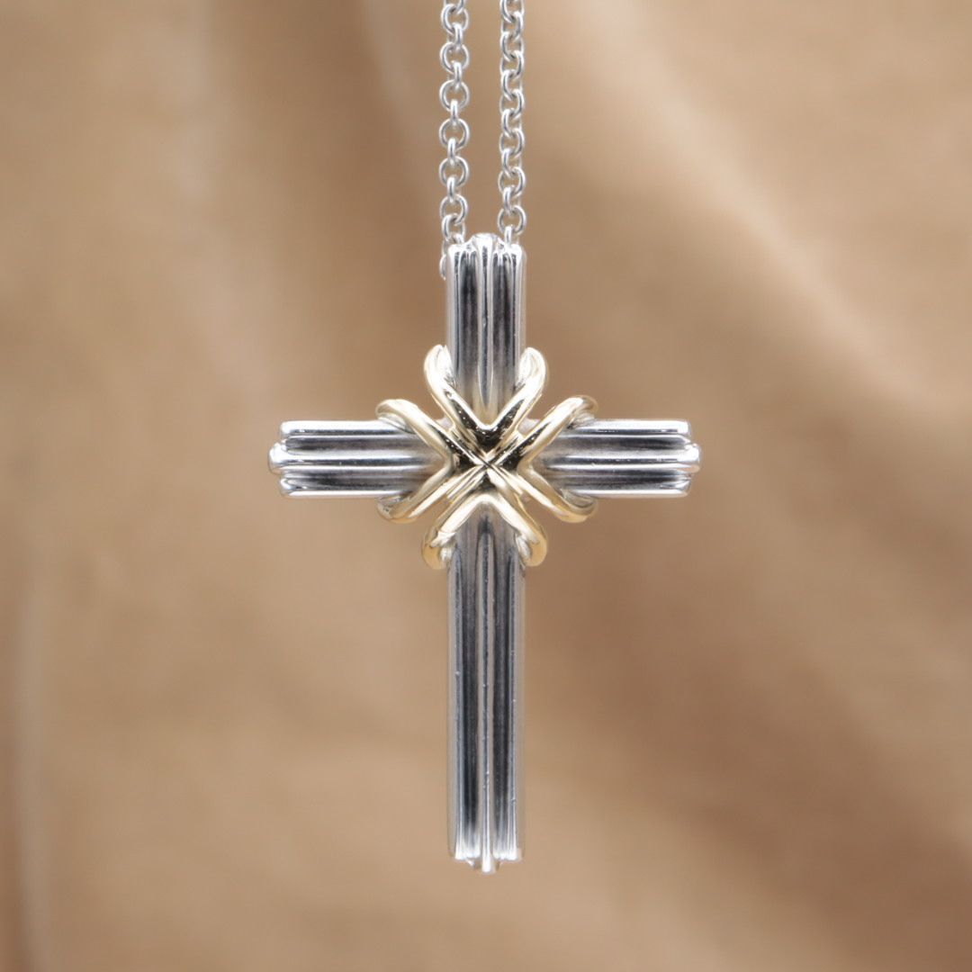 ティファニー クロスネックレス TIFFANY&Co. チェーン 十字架 AG925