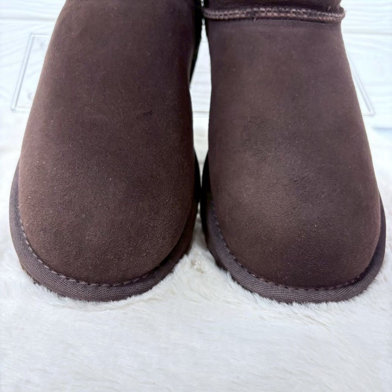 UGG アグ ムートンブーツ チョコレート ベイリーボタン 24cm BAILEY
