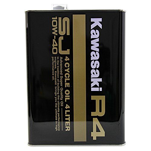 新品 カワサキ 純正(KAWASAKI) エンジンオイル R4 SJ10W-40 4L缶