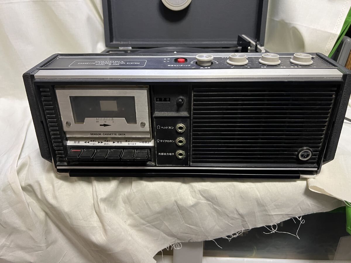 COLUMBIA コロンビア G-P20 ポータブルプレーヤー レコードカセット 