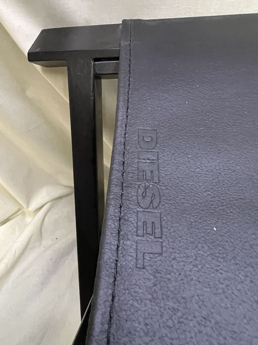 DIESEL ディーゼル バゲージラック 折りたたみ式 本革 レザー 荷物置き 