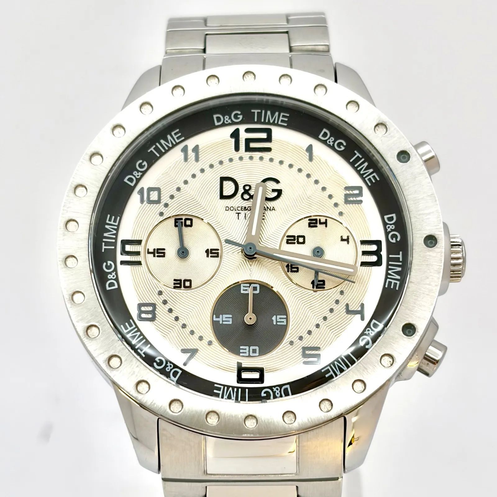 新品電池】D&G ドルチェ&ガッバーナ ドルガバ メンズ 腕時計 クロノ