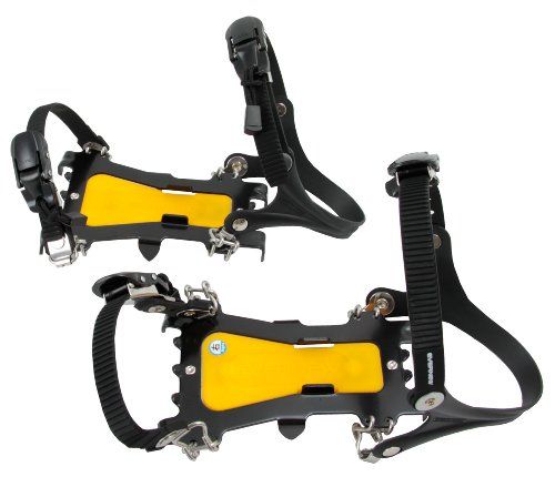 新品 エバニュー(EVERNEW) 6本爪アイゼン L イエロ EBY014