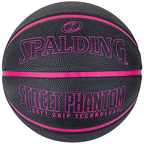 新品 SPALDING(スポルディング) バスケットボール ストリートファントム ブラック×ピンク 6号球 バスケ バスケット