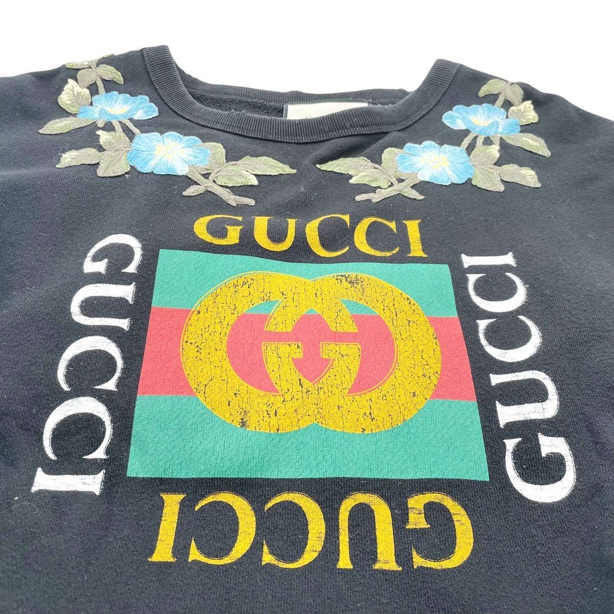 【中古】GUCCI グッチ LOVED スウェットトレーナー ブラック 475532 Mサイズ ブラック ブラック 25038031 RD 中古】GUCCI グッチ LOVED スウェットトレーナー ブラック 475532 M