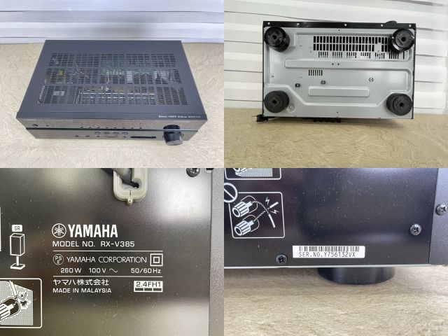 YAMAHA RX-V385 AVアンプ 【中古】動作保証 ヤマハ オーディオ機器