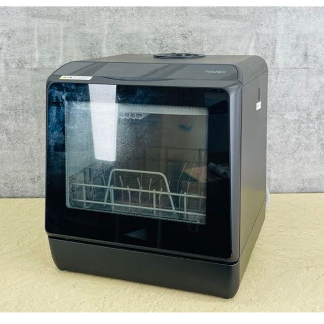 食器洗い乾燥機 【中古】THANKO サンコー STTDWADB 2021年製 ブラック 