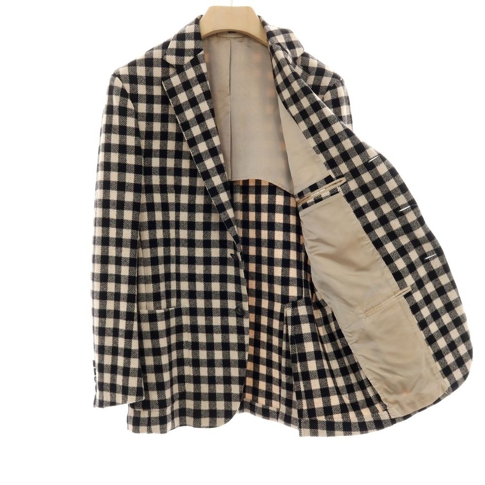 中古】デペトリロ DE PETRILLO ウール チェック 3B テーラード 