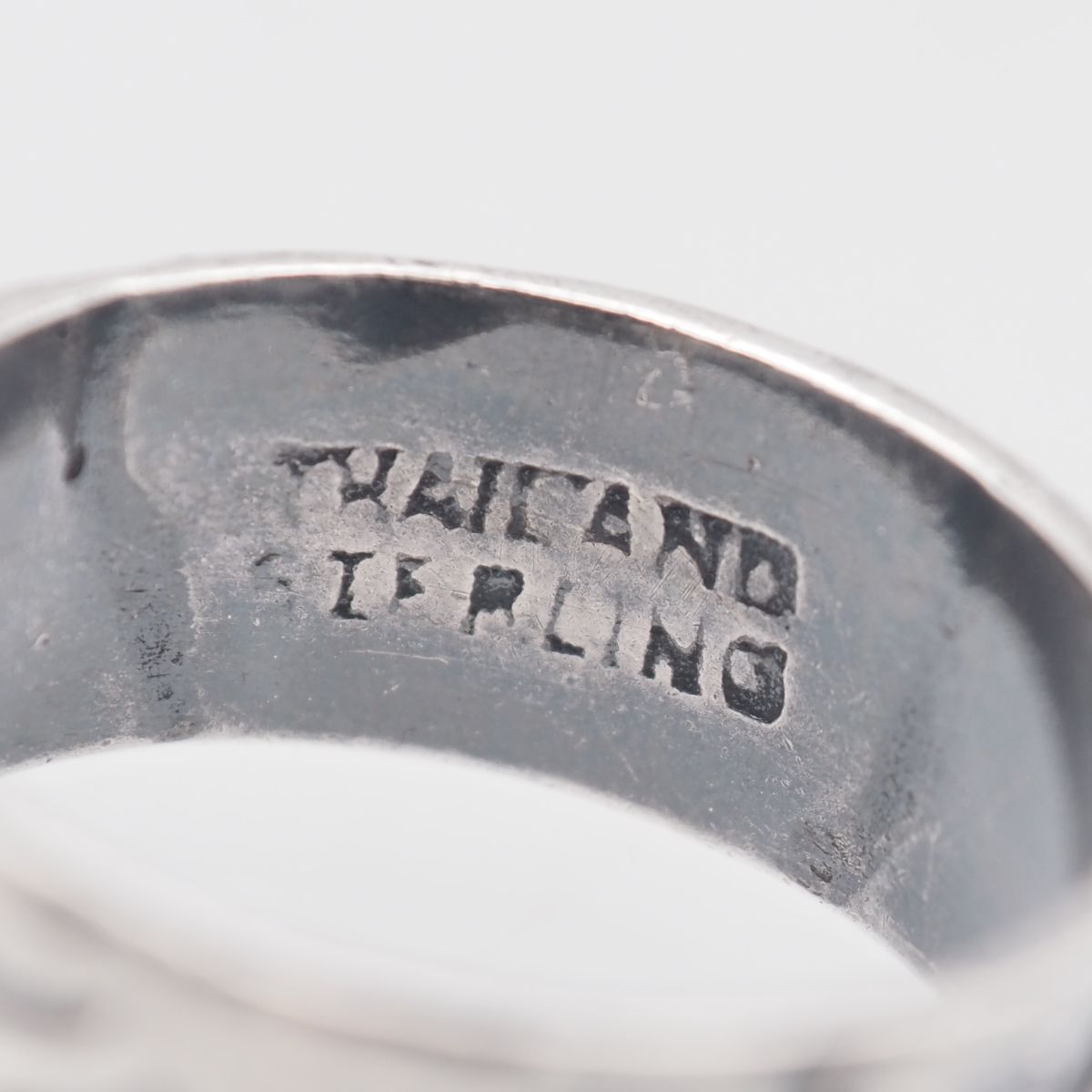 大粒】ヴィンテージ マベパール リング 13号 STERLING刻印 シルバー