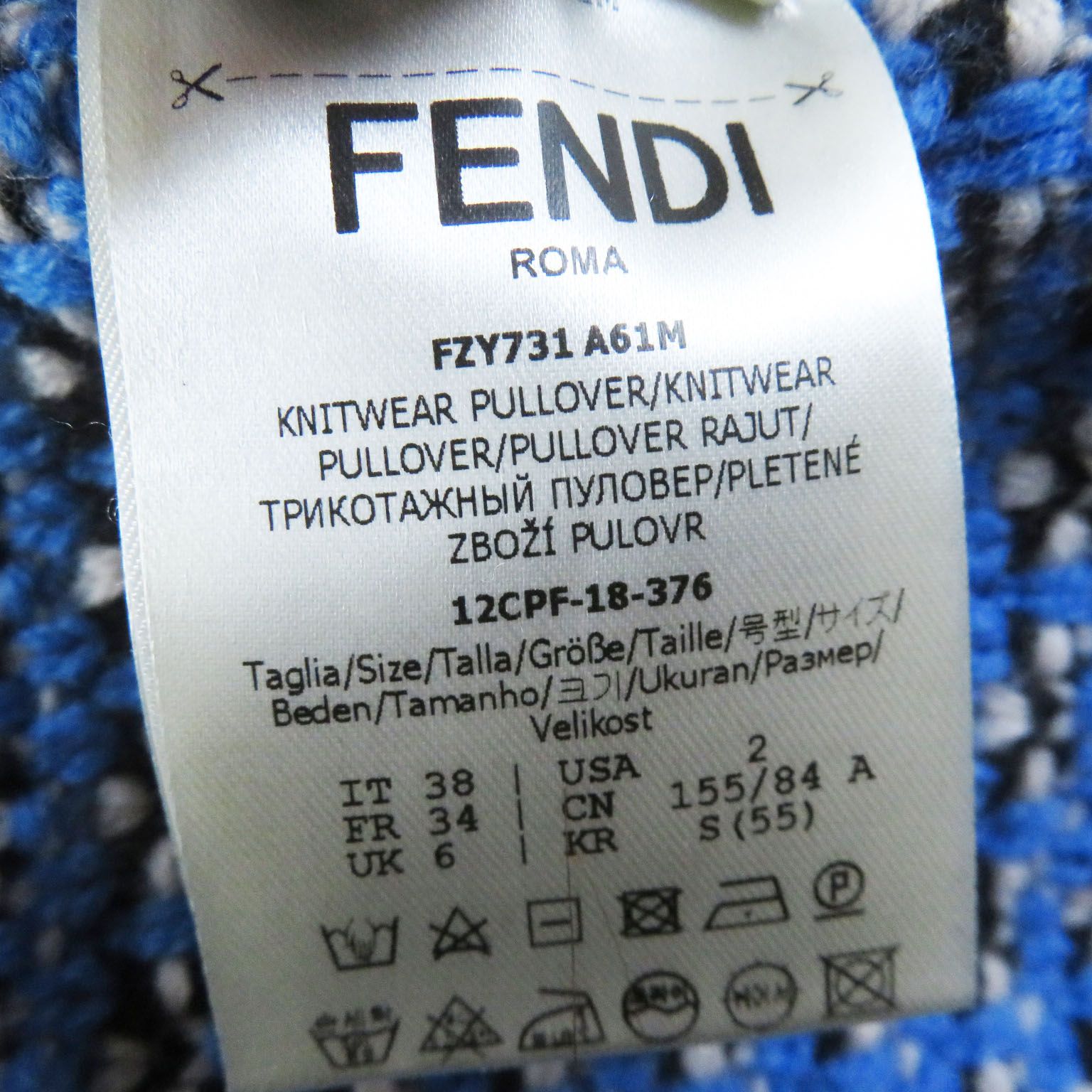 ドンドン見直し】極美品◎FENDI フェンディ 18年製 FZY731 ウール