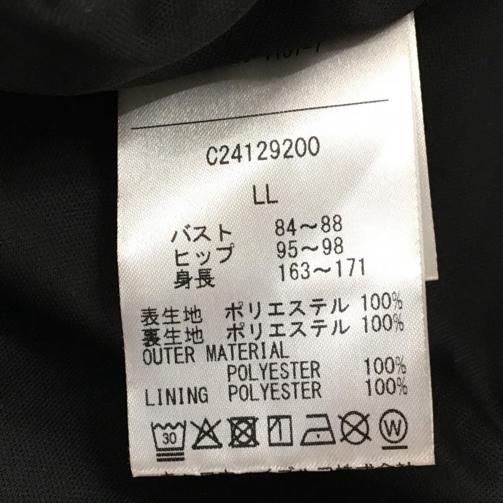 超美品】キャロウェイ 半袖ワンピース ダークグレー×白 ネック後ろ