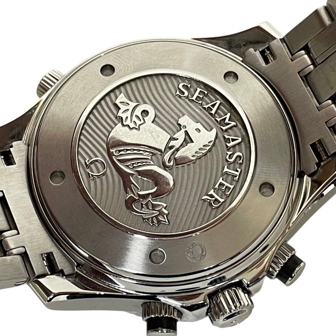  オメガ OMEGA シーマスター ダイバー 300M コーアクシャル クロノメーター GMT クロノグラフ 自動巻﻿き 212.30.44.52.01.001 自動巻き時計 腕時計(アナログ)