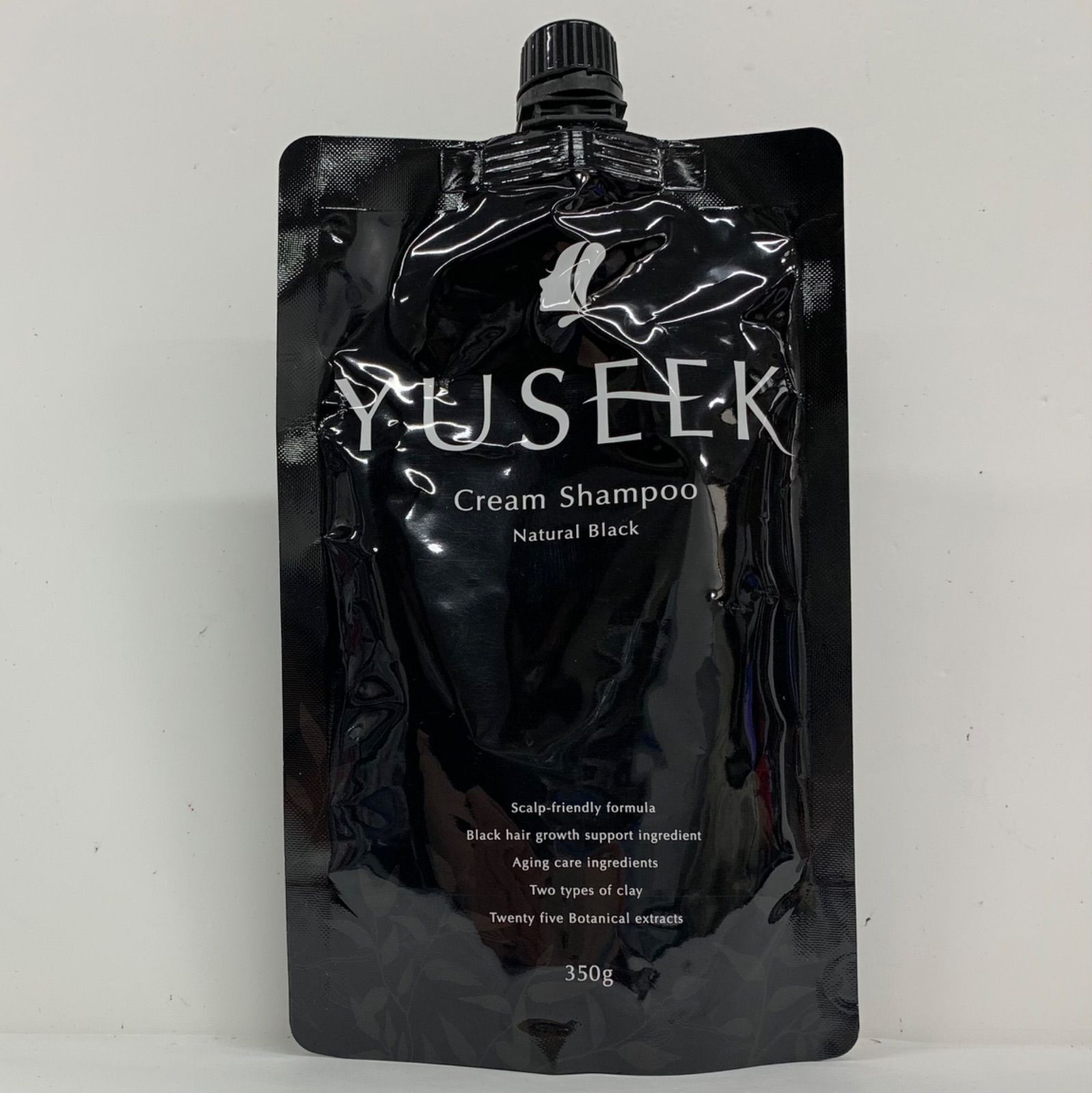 YUSEEK クリームシャンプー ナチュラルブラック 350g 2個セット 【公式