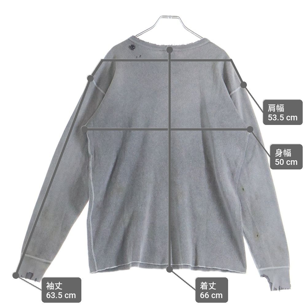 SAINT MICHAEL (セントマイケル) 26SS HONEYCOMB THARMAL SHIRT SM-MK8