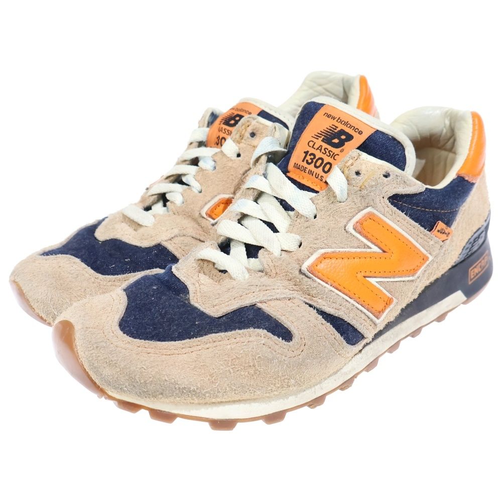 New Balance ニューバランス ×Levi's ML1300LV リーバイス スウェード ローカットスニーカー ベージュ/ネイビー New Balance (ニューバランス) ×Levi's ML1300LV リーバイス