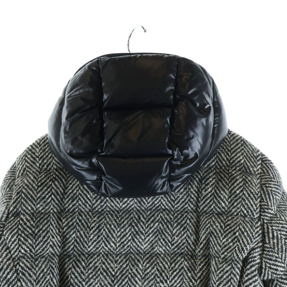 MONCLER (モンクレール) ASTERE ナイロン切り替え ツイード フーデッド