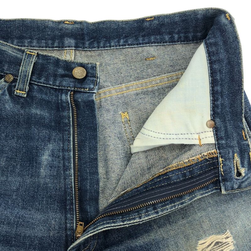 中古】80s Lee RIDERS 202 デニムパンツ 実寸82 インディゴ リー[17