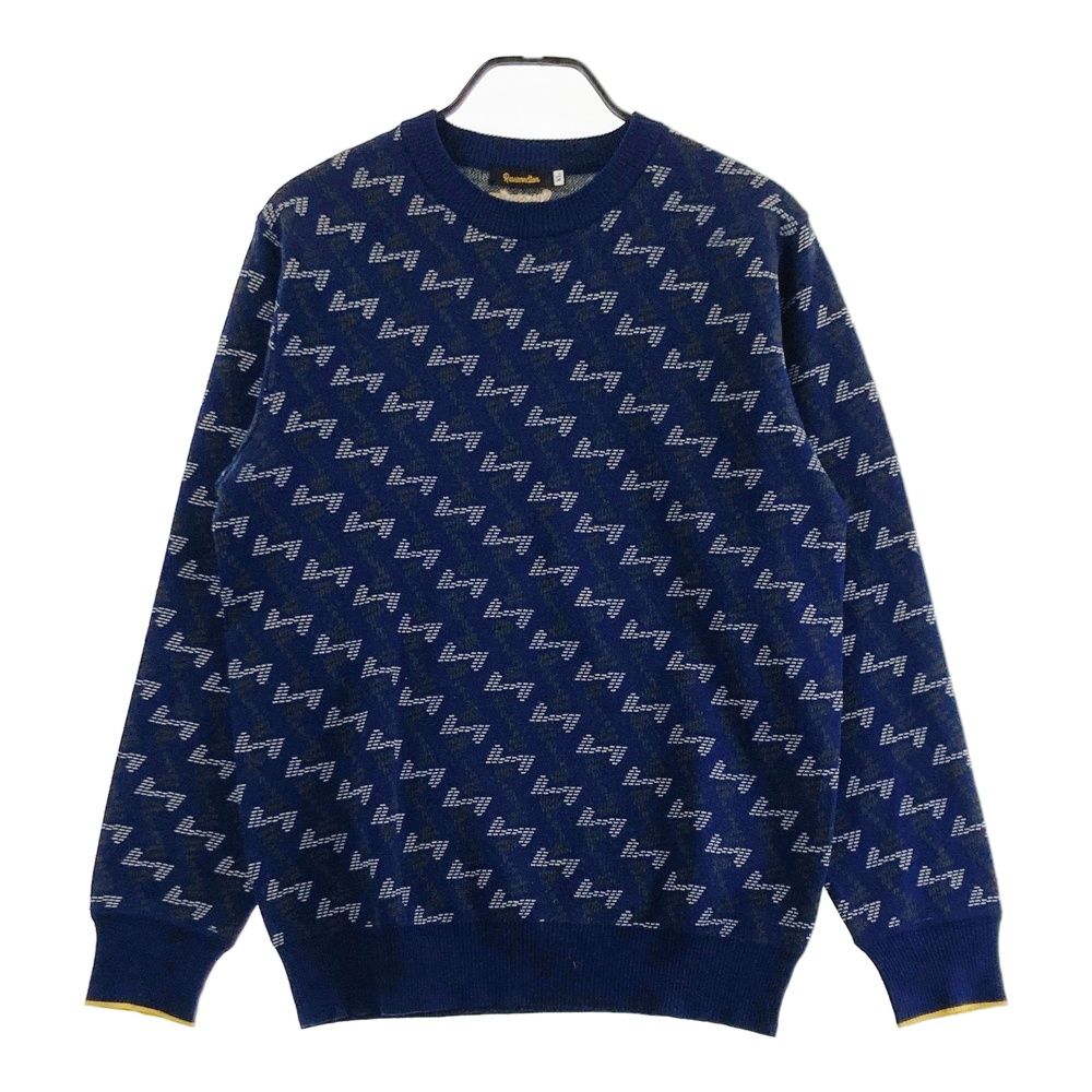 サイズ：XL RESURRECTION レザレクション ウール ニットセーター 総柄 
