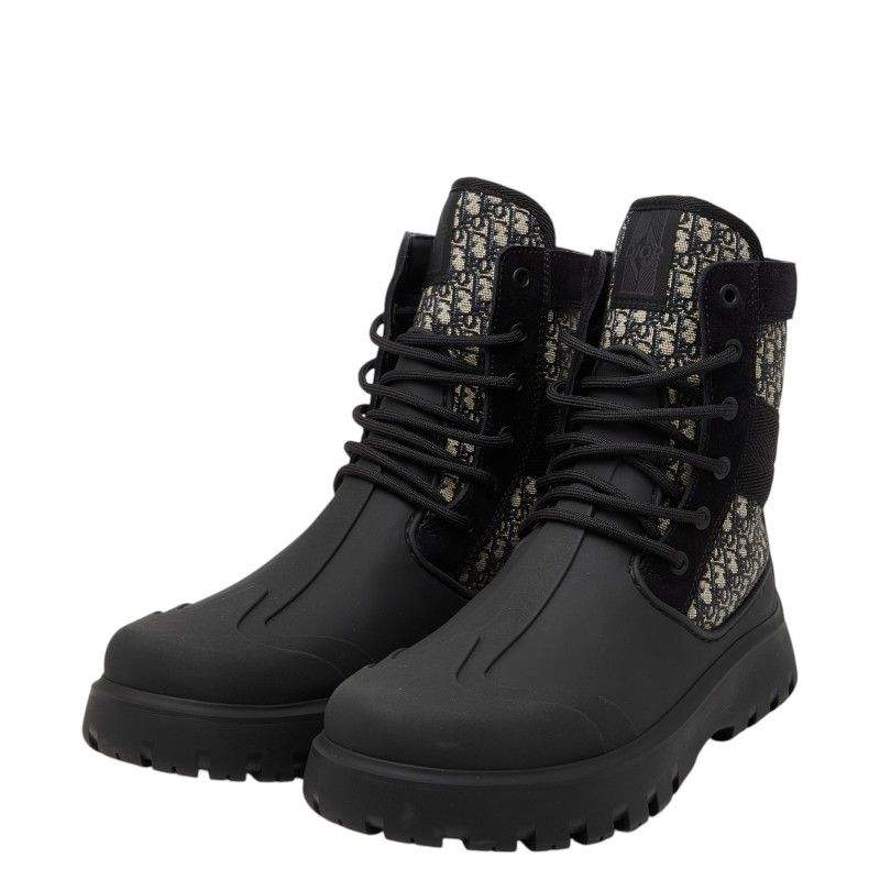 ディオール オブリーク ガーデン レースアップブーツ サイズ40 Dior homme 2013aw バックルレザーブーツ