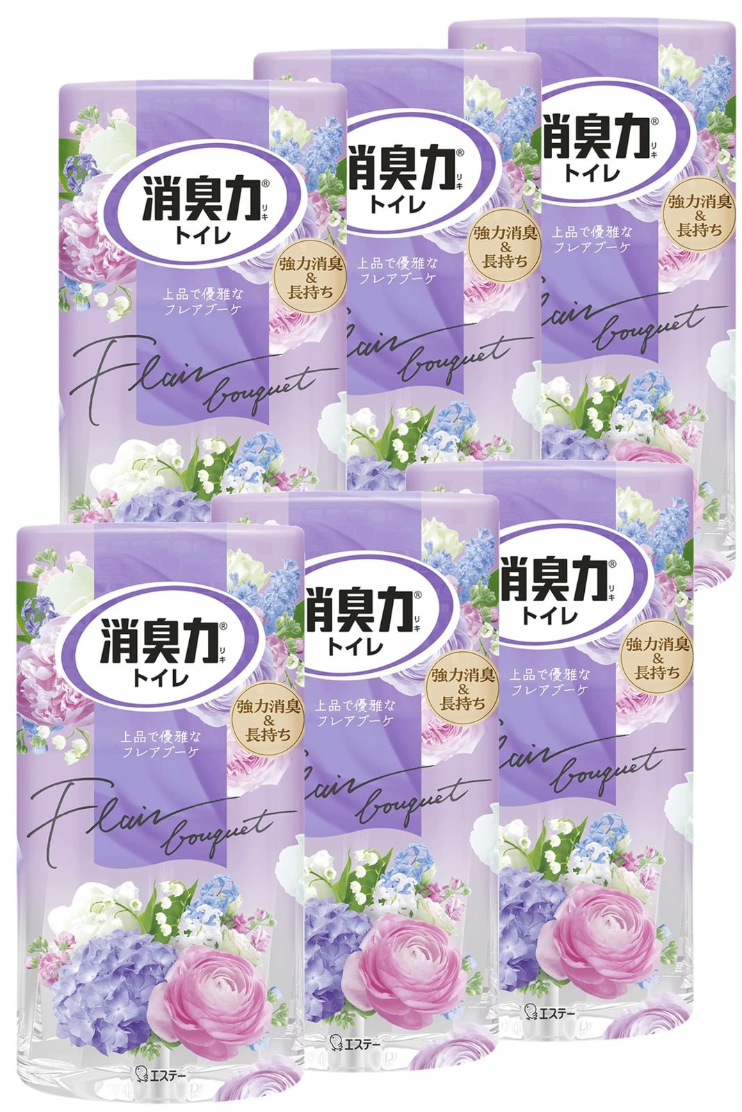 消臭力 [まとめ買い] トイレ用 置き型 フレアブーケ 400mL×6個 トイレの消臭力 トイレ 置くだけ 消臭剤 消臭 芳香剤 [置き型 6個]
