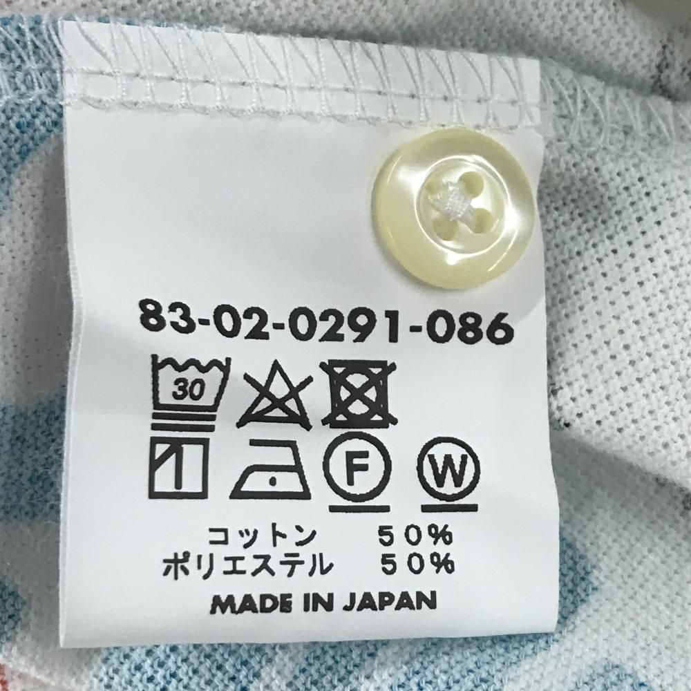 超美品】ビームスゴルフ×サンサーフ 半袖ポロシャツ 白×マルチカラー