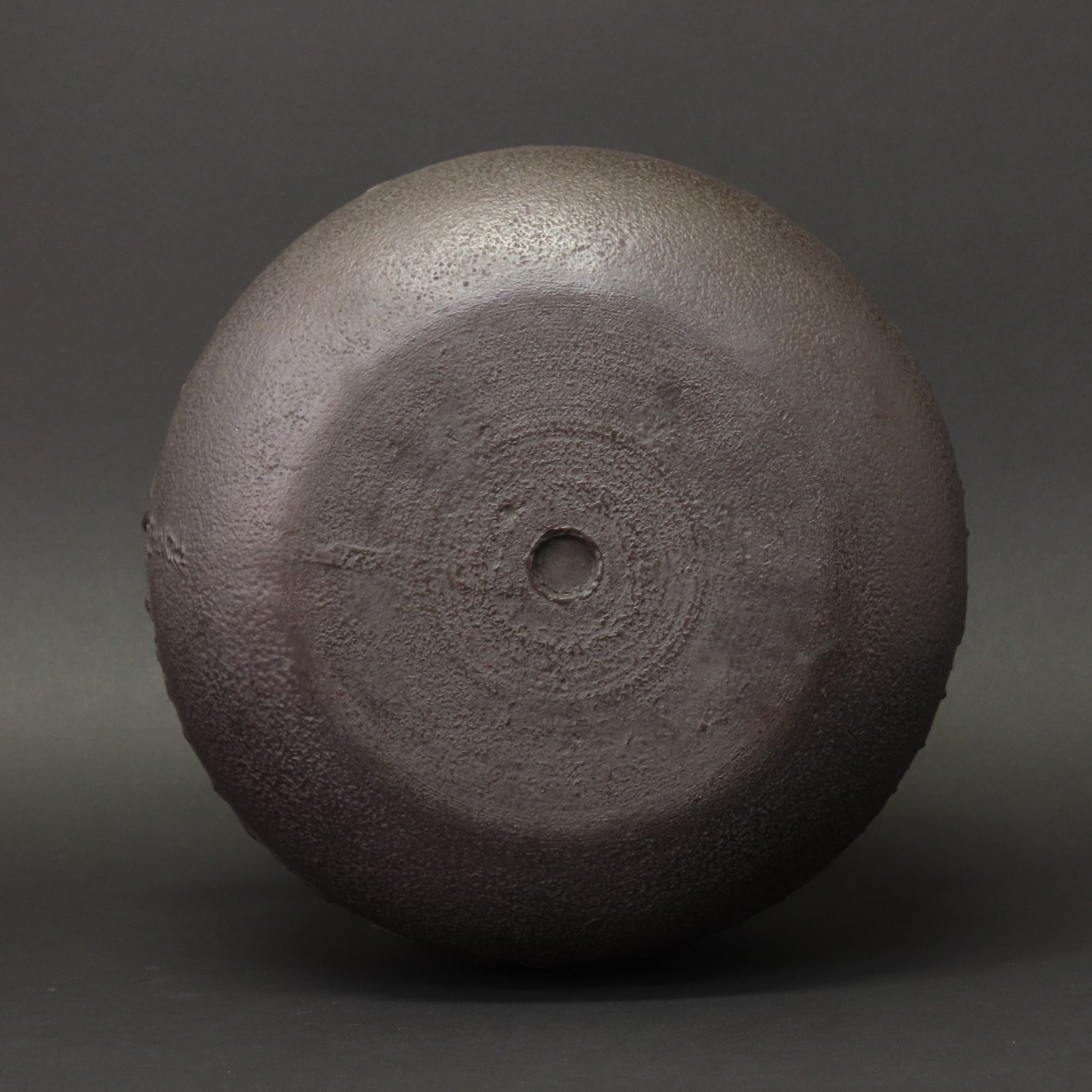 03s13 美品 高木治良兵衛 真作保証 霞丸釜 高さ22cm 在銘 共箱/茶道具