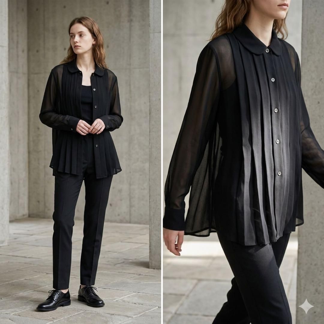 COMME des GARCONS shirt See-through L - メルカリ