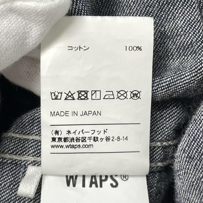 中古】WTAPS 19SS MINE LS/SHIRT.COTTON.DENIM サイズ02 インディゴ