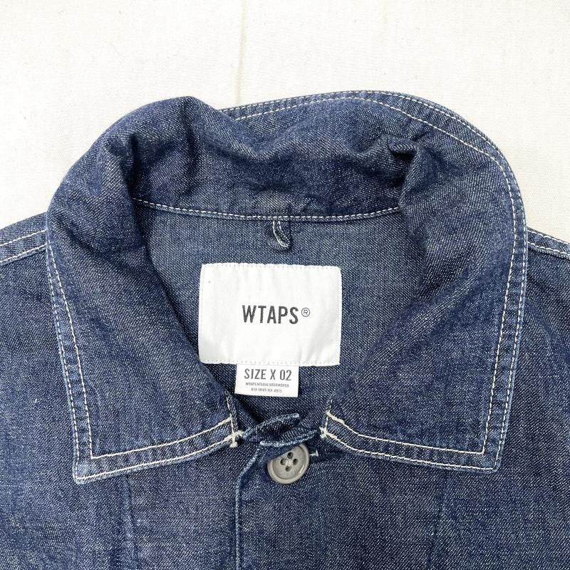 中古】WTAPS 19SS MINE LS/SHIRT.COTTON.DENIM サイズ02 インディゴ