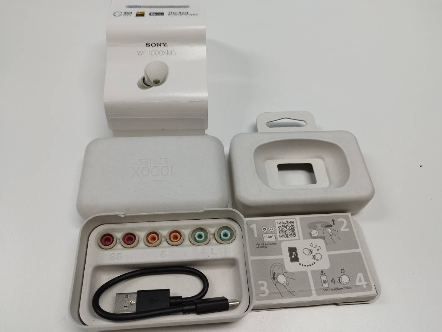 純正】SONY WF-1000XM5 プラチナシルバー 付属品/外箱のみ！ - メルカリ
