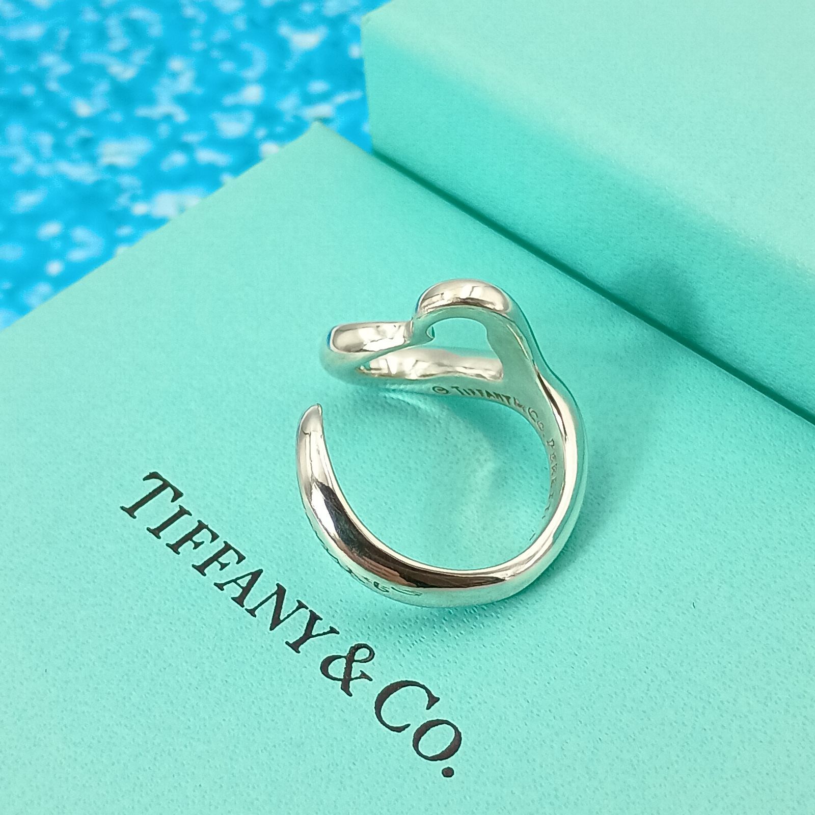 TIFFANY&Co. ティファニー 14号 オープンハート リング 指輪 