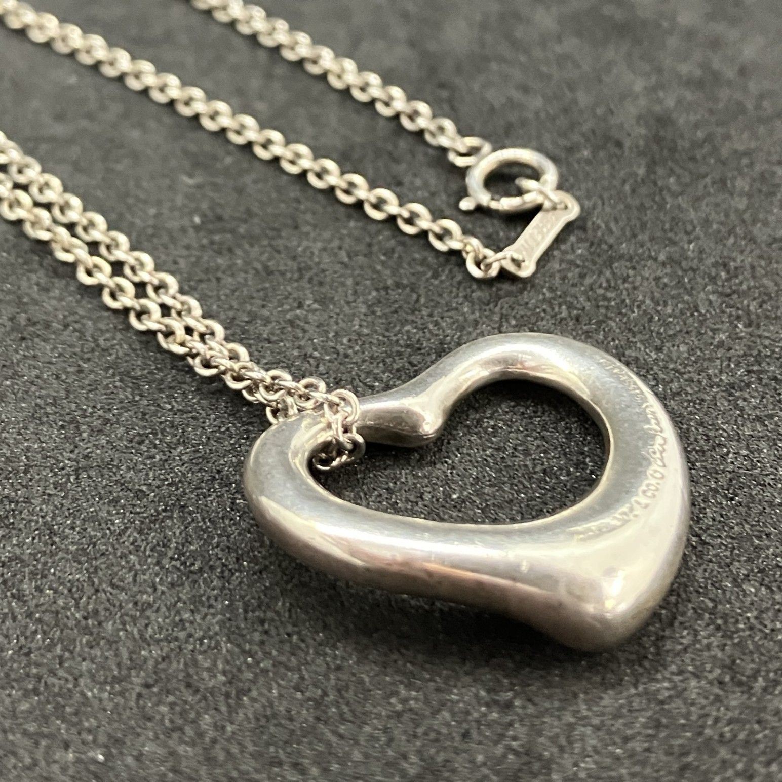 TIFFANY　ティファニー　ネックレス　オープンハート　エルサペレッティ　シルバー　1333